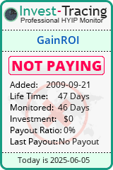 Monitored by Invest-Tracing.com HYIP Monitor-Invest-Tracing.com