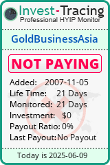Monitored by Invest-Tracing.com HYIP Monitor-Invest-Tracing.com