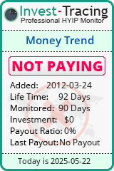 Monitored by Invest-Tracing.com HYIP Monitor-Invest-Tracing.com