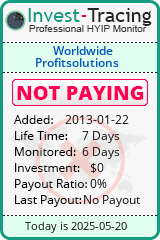 Monitored by Invest-Tracing.com HYIP Monitor-Invest-Tracing.com