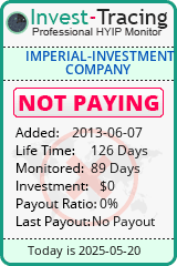 Monitored by Invest-Tracing.com HYIP Monitor-Invest-Tracing.com