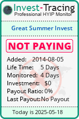 Monitored by Invest-Tracing.com HYIP Monitor-Invest-Tracing.com