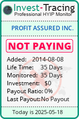 Monitored by Invest-Tracing.com HYIP Monitor-Invest-Tracing.com