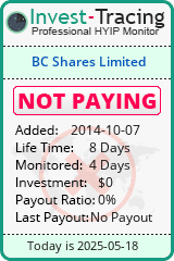 Monitored by Invest-Tracing.com HYIP Monitor-Invest-Tracing.com