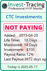 Monitored by Invest-Tracing.com HYIP Monitor-Invest-Tracing.com