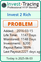 Monitored by Invest-Tracing.com HYIP Monitor-Invest-Tracing.com