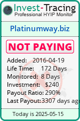 Monitored by Invest-Tracing.com HYIP Monitor-Invest-Tracing.com