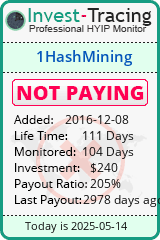 Monitored by Invest-Tracing.com HYIP Monitor-Invest-Tracing.com