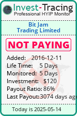 Monitored by Invest-Tracing.com HYIP Monitor-Invest-Tracing.com
