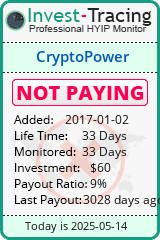 Monitored by Invest-Tracing.com HYIP Monitor-Invest-Tracing.com