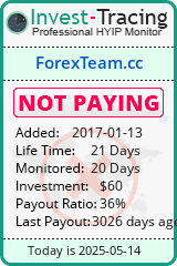 Monitored by Invest-Tracing.com HYIP Monitor-Invest-Tracing.com