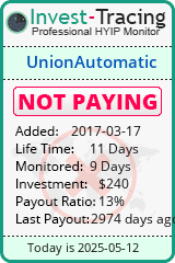 Monitored by Invest-Tracing.com HYIP Monitor-Invest-Tracing.com