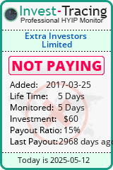 Monitored by Invest-Tracing.com HYIP Monitor-Invest-Tracing.com