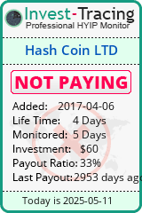 Monitored by Invest-Tracing.com HYIP Monitor-Invest-Tracing.com