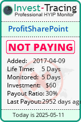 Monitored by Invest-Tracing.com HYIP Monitor-Invest-Tracing.com