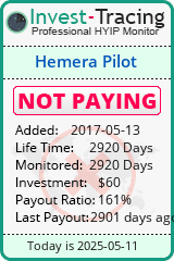 Monitored by Invest-Tracing.com HYIP Monitor-Invest-Tracing.com