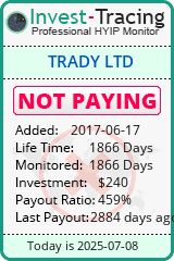 Monitored by Invest-Tracing.com HYIP Monitor-Invest-Tracing.com