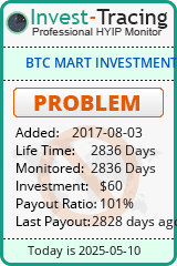 Monitored by Invest-Tracing.com HYIP Monitor-Invest-Tracing.com