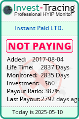 Monitored by Invest-Tracing.com HYIP Monitor-Invest-Tracing.com