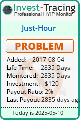 Monitored by Invest-Tracing.com HYIP Monitor-Invest-Tracing.com