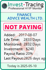 Monitored by Invest-Tracing.com HYIP Monitor-Invest-Tracing.com