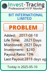 Monitored by Invest-Tracing.com HYIP Monitor-Invest-Tracing.com