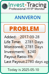Monitored by Invest-Tracing.com HYIP Monitor-Invest-Tracing.com