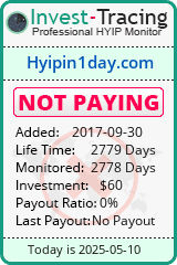 Monitored by Invest-Tracing.com HYIP Monitor-Invest-Tracing.com
