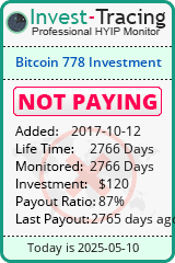 Monitored by Invest-Tracing.com HYIP Monitor-Invest-Tracing.com