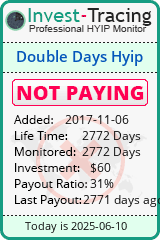 Monitored by Invest-Tracing.com HYIP Monitor-Invest-Tracing.com