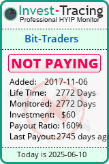 Monitored by Invest-Tracing.com HYIP Monitor-Invest-Tracing.com