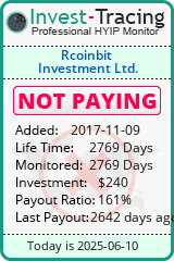 Monitored by Invest-Tracing.com HYIP Monitor-Invest-Tracing.com