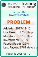 Monitored by Invest-Tracing.com HYIP Monitor-Invest-Tracing.com