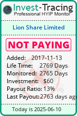 Monitored by Invest-Tracing.com HYIP Monitor-Invest-Tracing.com