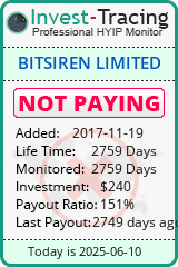 Monitored by Invest-Tracing.com HYIP Monitor-Invest-Tracing.com
