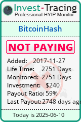 Monitored by Invest-Tracing.com HYIP Monitor-Invest-Tracing.com