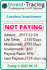 Monitored by Invest-Tracing.com HYIP Monitor-Invest-Tracing.com