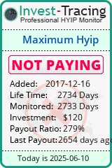 Monitored by Invest-Tracing.com HYIP Monitor-Invest-Tracing.com