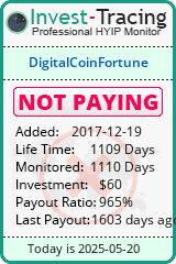 Monitored by Invest-Tracing.com HYIP Monitor-Invest-Tracing.com