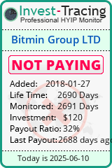 Monitored by Invest-Tracing.com HYIP Monitor-Invest-Tracing.com