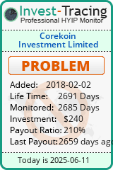 Monitored by Invest-Tracing.com HYIP Monitor-Invest-Tracing.com