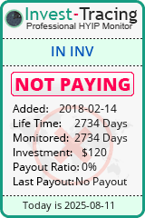 Monitored by Invest-Tracing.com HYIP Monitor-Invest-Tracing.com