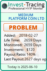 Monitored by Invest-Tracing.com HYIP Monitor-Invest-Tracing.com