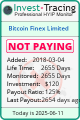 Monitored by Invest-Tracing.com HYIP Monitor-Invest-Tracing.com