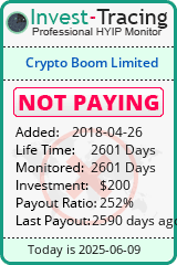 Monitored by Invest-Tracing.com HYIP Monitor-Invest-Tracing.com