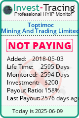 Monitored by Invest-Tracing.com HYIP Monitor-Invest-Tracing.com